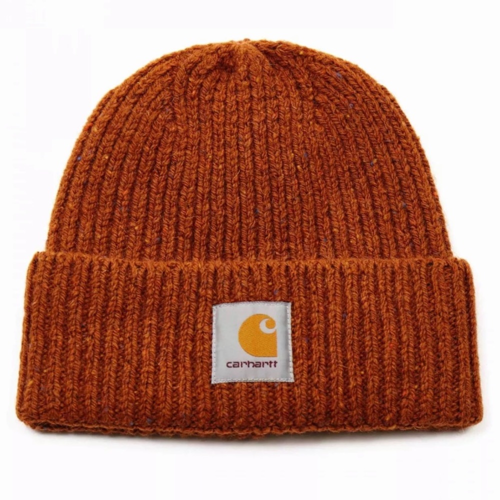 Carhartt WIP Anglistic Beanie in Brandy Heather